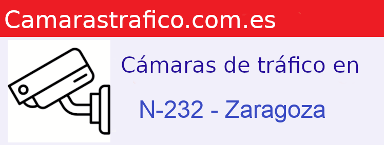Cámaras dgt en la N-232 en la provincia de Zaragoza